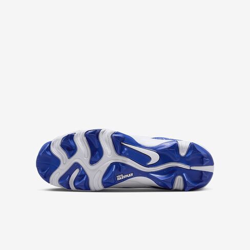 Nike Alpha Huarache 4 Keystone Little/Big Kids' Baseball Cleats (DJ6525-105, White/Hyper Royal) Size 6 in Saudi Arabia
