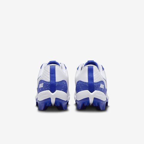 Nike Alpha Huarache 4 Keystone Little/Big Kids' Baseball Cleats (DJ6525-105, White/Hyper Royal) Size 6 in Saudi Arabia