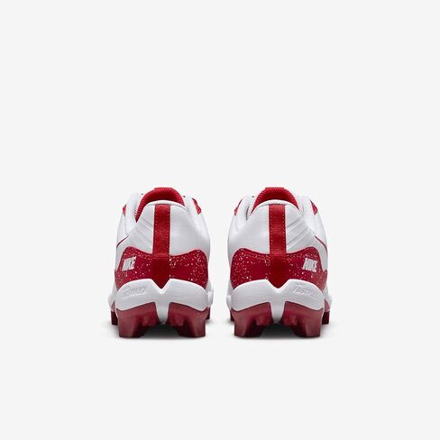 Nike Alpha Huarache 4 Keystone Little/Big Kids' Baseball Cleats (DJ6525-107, White/University Red) Size 6 in Saudi Arabia