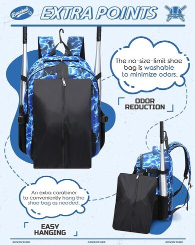 Baseball Softball Backpack for Kids Boys Girls 6-8 8-12 12-14 Large Youth Bat Bag for Gear Storage Baseball Softball Tball Equipment Back Pack with Separate Shoe Bag in Kuwait