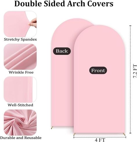 MLMC 6FT Arch Backdrop Cover Blue Fitted Spandex Backdrop Stand Cover in Saudi Arabia