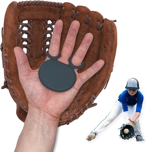 Palm Guard for Baseball & Softball in 3 Sizes (Youth/Adult) - Silicone Hand Protector Shield, Glove Padding Accessory Gear, Shock Pad Training Aid, Injury & Sting Prevention for Infielder Catcher in Kuwait