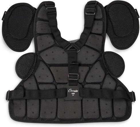 Champion Sports Umpire Chest Protector: 3 Millimeter Molded Plate Armor Style Softball & Baseball Chest Protector - 13" - Black in Saudi Arabia