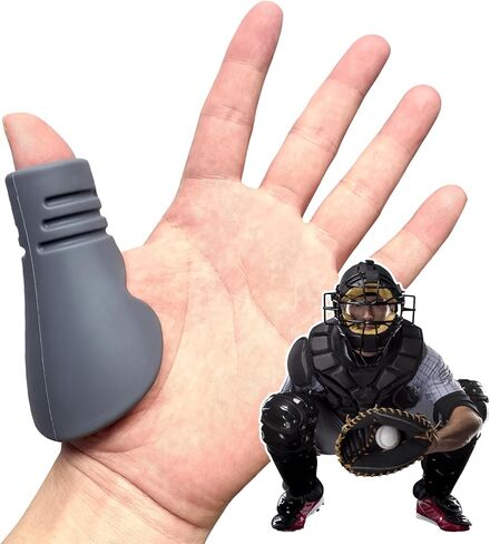 Catcher Thumb Guard for Baseball & Softball - Silicone Catchers Thumb Protector Shield | Reduce Sting & Hand Injury | Training Aid Glove Padding Accessory for Catcher Gear (Men/Women/Youth) in Kuwait