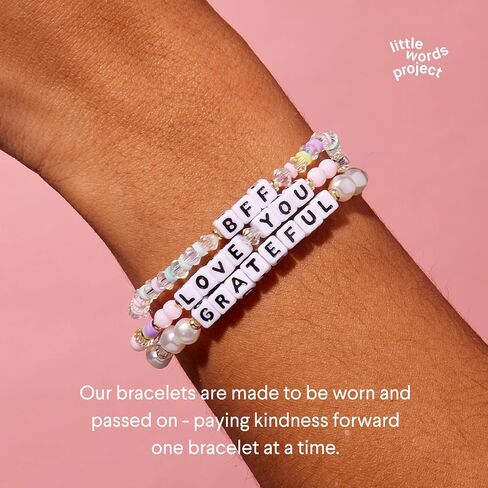 Sister Bracelet, The Original Word Bracelet, Made with Colorful Beads and Plated Brass Hardware, Handcrafted Design & Positive Message, Size XS in Kuwait