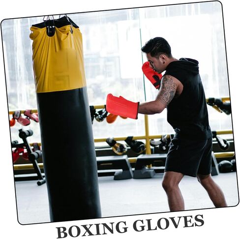 1PAIR التدريب المحمول قفازات السجال للملاكمة قفازات كيك بوكسينغ للرجال للنساء والتصميم المريح والارتداء لتحسين الأداء والإصابة in Kuwait