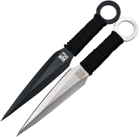 ACE Ace Martial Arts تزويد Ninja Stealth Black Rising Knives بحالة النايلون (Kunai) (3 قطع) in Saudi Arabia