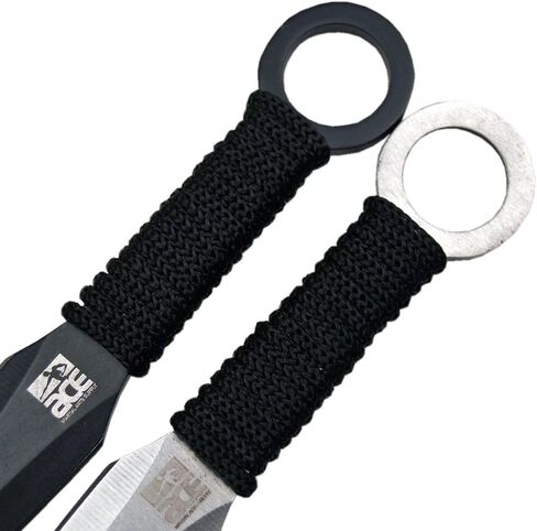 ACE Ace Martial Arts تزويد Ninja Stealth Black Rising Knives بحالة النايلون (Kunai) (3 قطع) in Saudi Arabia
