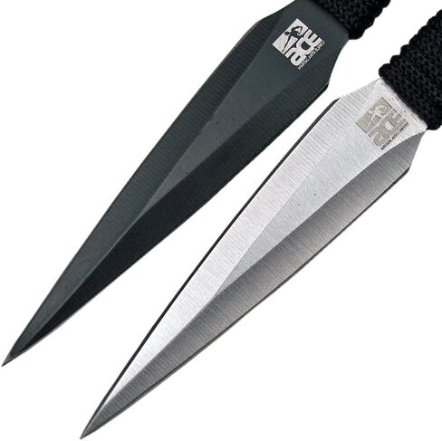 ACE Ace Martial Arts تزويد Ninja Stealth Black Rising Knives بحالة النايلون (Kunai) (3 قطع) in Saudi Arabia