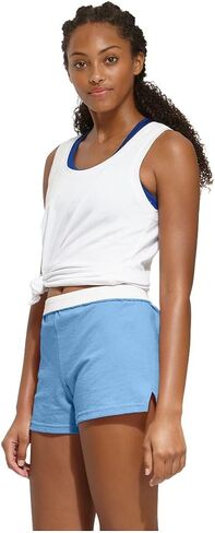 Soffe Girls' Authentic Cheer Shorts – Soft Cotton Blend Gym Shorts for Cheerleading, Dance, Running, Fitness, & Casual Wear – Elastic Waistband, Vibrant Colors, Durable & Easy Care in Saudi Arabia