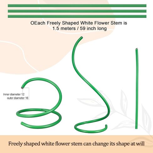 Gilprop 116 Pcs Crepe Paper Rolls Flower Stem Set, Include 9.8 x 98 InCrepe Paper Sheet 14.76 Ft Flower Stem Floral Iron Wire Floral Band for Birthday Parties Weddings Festival Decor (Pink) in Saudi Arabia