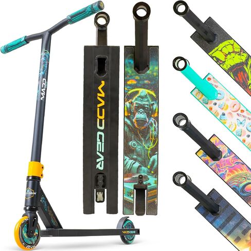Pro Stunt Trick Scooter for Kids Ages 5-12 – Lightweight Durable Freestyle Kick Scooter for Skatepark and Street – Easy Assembly – Madd Gear MG2 in Kuwait