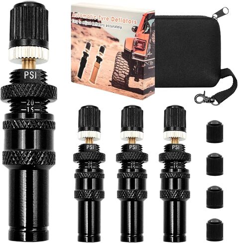 Dually Valve Stem Extenders Kit, Stainless Steel Braided Tire Valve Extension with 2 Straight & 2 Angled Hoses, Fits 16" to 19-1/2" Dual Wheels Tire Valve Extension for Cars,RVs,Trucks in Saudi Arabia