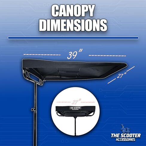 Sunshade Canopy for Mobility Scooters. Easy Removable Rain. Unique Color Choices (Red) in Saudi Arabia