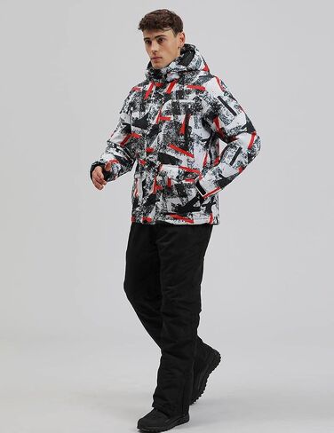 Men's Ski Suit Waterproof Snow Suits Two Piece Snowboard Jacket and Pants Set Outdoor Windproof Winter Warm Snowsuits in Saudi Arabia