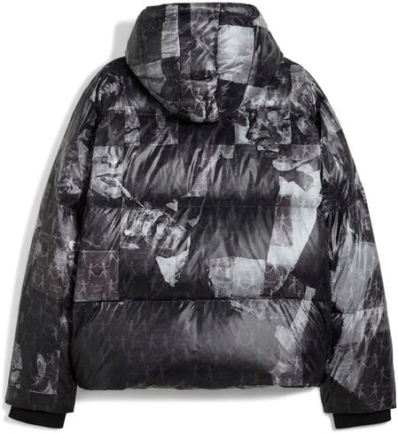PUMA Mens Kidsuper All Over Print Puffer Jacket Athletic Outerwear Casual - Black in Saudi Arabia