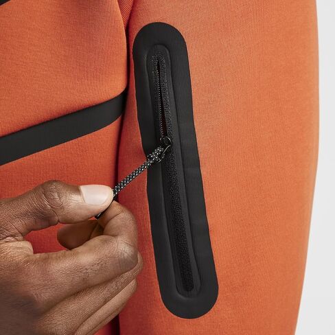 Nike Tech Men's Full-Zip Windrunner Hoodie (HV0949-846, Vintage Coral/Black) in Saudi Arabia