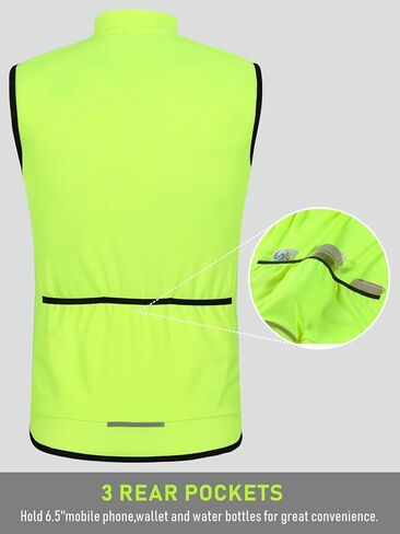 qualidyne Men's Sleeveless Cycling Jersey Vest Road Bike Shirt Bicycle Biking Tank Tops Full Zip Pockets in Saudi Arabia