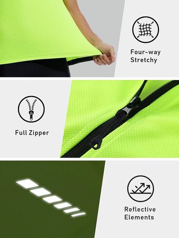 qualidyne Men's Sleeveless Cycling Jersey Vest Road Bike Shirt Bicycle Biking Tank Tops Full Zip Pockets in Saudi Arabia