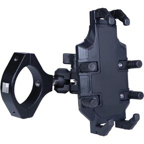 UTV Phone Mount, Suitable for 1.5-2 in Roll Bars. The UTV Phone Holder Allows for a 720° Rotation at Any Angle, can be Easily Installed and Removed with One Hand.