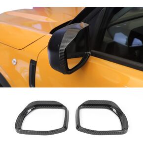 for Bronco Sport Side Mirror Rain Visor Eyebrow Guards Covers Trim for Bronco Sport 2021 2022 2023 Black Exterior Accessories 2pcs