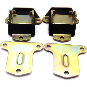 Polyurethane Motor Engine Mounts Bracket for Small & Big Block Chevy SBC BBC 350 - Black/Pair