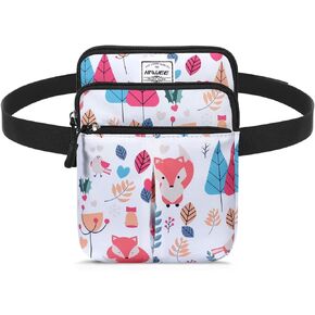 HAWEE Waist Belt Bag for Women and Men Cross Body Cell Phone Purse Adjustable Shoulder Strap Travel Hip Pouch Multifunctional Fashion Fanny Packs Water Repellent, Black