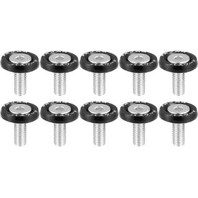 X AUTOHAUX 10pcs Fender Washer Bumper Washer M6 Bolts Engine Bay Dress Up Kit Aluminum Yellow
