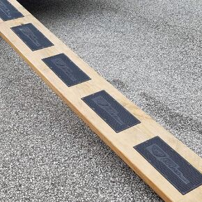 Red Hound Auto 6 Compatible with Loading Ramp Mats Rubber 12 Inches x 6 Inches Traction Non-Slip w Screws Hardware Trailer Cargo