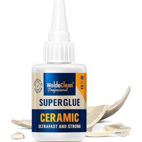 Super Glue for Ceramics and Porcelain 25g - Waterproof, high Temperature Resistant and no Smell