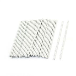 uxcell a14031300ux0160 Car Frame Part 80mm x 2mm Stainless Steel Round Axle Rod Bar 50Pcs Stainless Steel (Pack of 50)