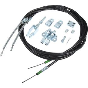 ACROPIX Universal Car Parking Brake Cable Kit Replacement Black - Pack of 11