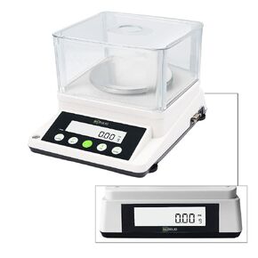 U.S. SOLID 3100 g x 0.01 g Precision Balance - Digital Analytical Lab Balance - Electronic Precision 10 mg Accuracy Scale with 2 LCD Screens RS232
