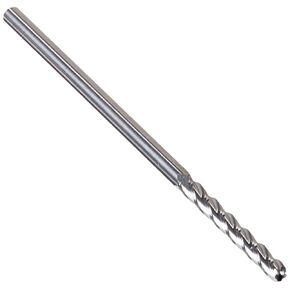 Kodiak Cutting Tools KCT138334 USA Made Solid Carbide End Mill, Extra Long, 4 Flute, 1/8" Shank, 1" Length of Cut, 3" Overall Length, 1/8" Diameter