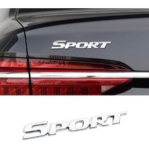 3D Metal Sport Sticker for Car, Styling Personalise Sport Emblem Decal, Auto Badge Stickers Car Exterior Decoration Accessories, 3D Stickers for Trunk Side Fender Rear Tailgate (Black) in Kuwait