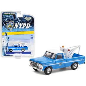 Greenlight 30224 Ford 1979 F-250 with Drop in Tow Hook - New York City Police Dept NYPD (Hobby Exclusive) 1:64 Scale