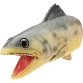 Yolococa Fish Hand Puppet Realistic Latex Soft Animal Toy Storytelling Role Play Party Supplies for Kids