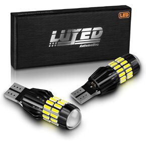 LUYED 921 912 لمبة LED زينون بيضاء ساطعة للغاية 2000 لومن أضواء عكسية احتياطية T15 W16W 4014&3030 34-EX شرائح LED لمبة مع عدسة للأضواء الخلفية والأضواء العكسية، حزمة من 2 in Kuwait