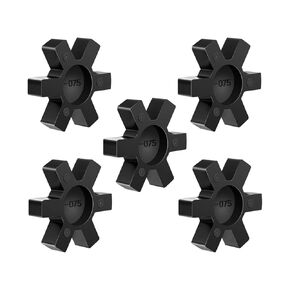 Flexible NBR Rubber Spider Insert Solid Spider Center Insert, Rubber Spider Insert Spider Center Insert for L Jaw Coupling L-Jaw Coupler (5Pcs L100)