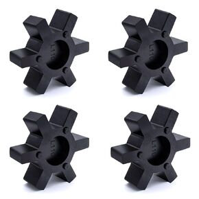 Flexible L075 NBR Rubber Spider Insert Solid Spider Center Inserts Fits for Lovejoy Martin L-Jaw Coupling (4 Pack)
