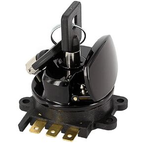 Round Key Ignition Switch for 93-13 Harley-Davidson Big Twin Dyna Fatboy Softail Road King 71313-96A (Chrome)