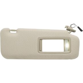 Driver Left Sun Visor Compatible with Mazda CX-9 2010-2015 Replaces# TD11-69-320C-75 TD12-69-320C-75 Color:Beige