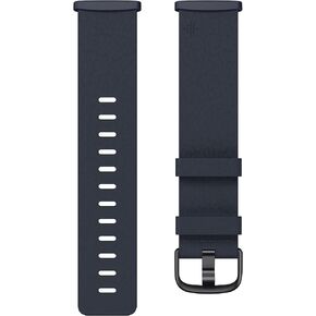 Fitbit Vegan Leather Band, 24mm Attach,Indigo,Large *Compatible with Sense 2, Sense, Versa 4 & Versa 3