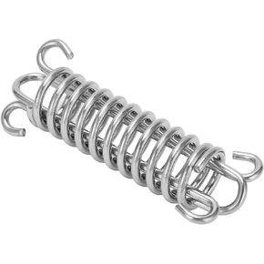 Aramox Mooring Spring, 113mm Stainless Steel Mooring Line Spring Shock Absorbing Multifunctional Marine Hardware for Boat Yacht Park
