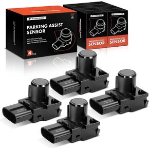 A-Premium 4-PC Reverse Backup Parking Assist Sensor Compatible with Select Toyota & Lexus Models - Sequoia 2008-2012, Land Cruiser 2008-2011, LX570 2008-2011, Replace# 89341-33160, 89341-33160-C0