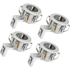 Motoforti Bumper PDC Parking Sensor Retainer Holder, Backup Sensor Holder, for Toyota Sequoia 2008-2014, Plastic, 89348-33060, Silver Tone, 4pcs