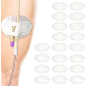 20 Pack Statlock Catheter Holder,Catheter Stabilization Device,Catheter Urinary Leg Bag Legband Holder Sticker,Adhensive Catheter Leg Strap Hook and Loop,Catheter Supplies