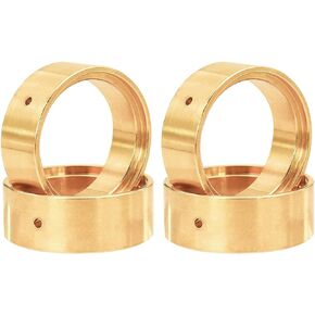 4pcs Heavy Brass Counterweight Wheel Hub Wheel Ring Clamp Rings for FMS 1/24 Power Wagon FCX24 RC Crawler Car Model Upgrade Part