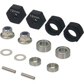 RC Car 1/10 Aluminum 12mm Hex Wheels Rims Hub Adapter for Tamiya DT-02 DF02 Holiday Buggy 2WD Off-Road Upgrade Parts