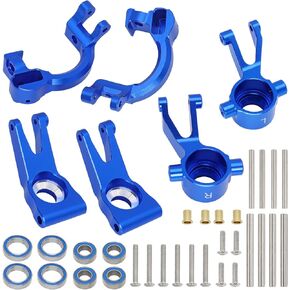 Aluminum Front Steering Block Knuckles & C-Hubs Caster Blocks & Rear Hubs for Arrma 1/10 Granite 4X4, Senton,Vortek,Typhon,Big Rock Upgrade RC Car Parts